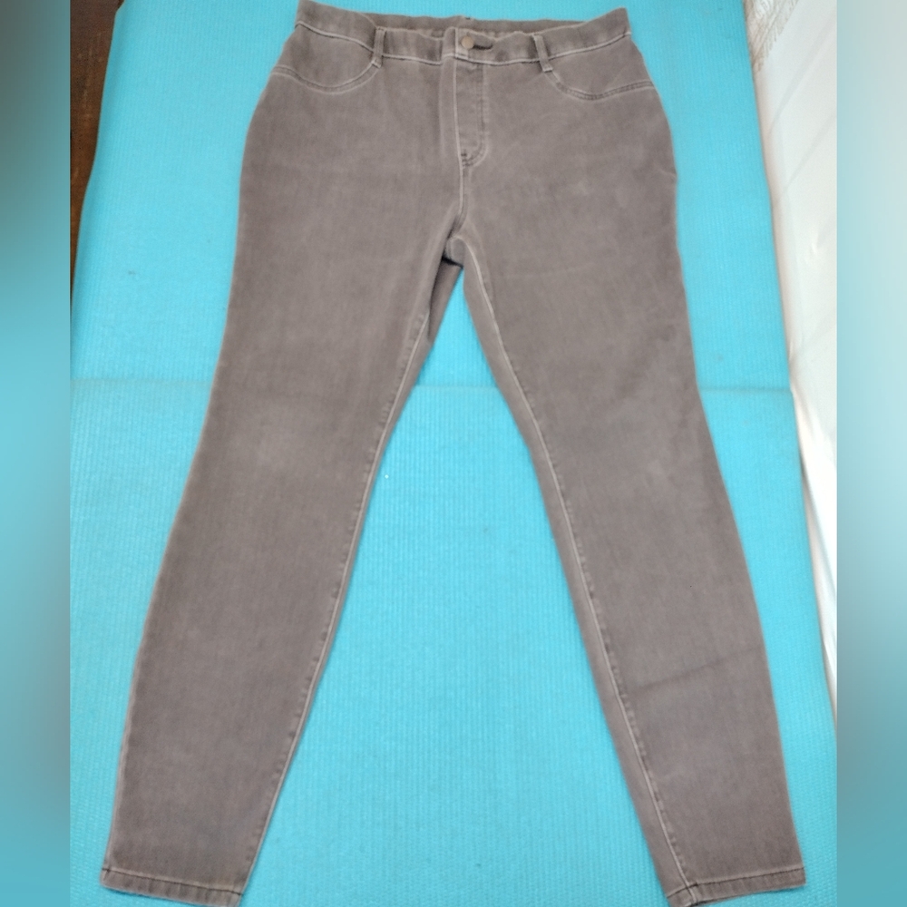Time And Tru Women's Pull On Denim Jegging Gray Size XL